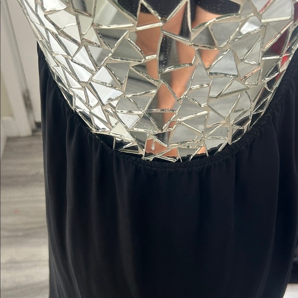 SEA NEW YORK Black Silk Sleeveless Dress 8 - Picture 5 of 8